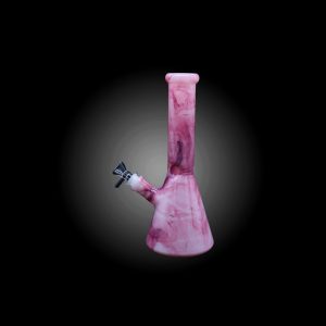 10'' TIE DYE BEAKER WATERPIPE PINK