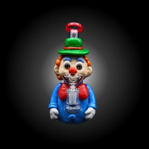 7.5'' CRAZY MONSTER HAND PAINTED WATER PIPE BLUE