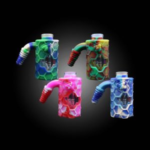 3.5'' ASH CATCHER 45D BEE SILICON BODY MIX COLOR