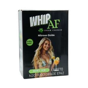 WHIP AF WHIP CREAM CHARGER 0.95L 640G TANK MINT ICE -BOX OF 6 TANK (ONLY FOR FOOD USE)