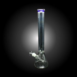 20'' TALL COLOR RING CLEAR BEAKER BLUE