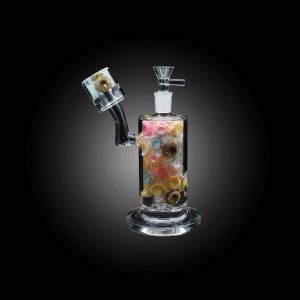 HIPSTER GLASS 7.5'' GLASS CANDY FUSION VIBRANT COLOR WATERPIPE