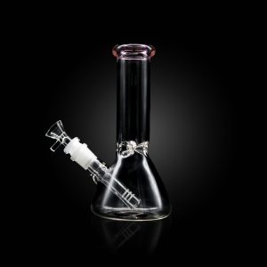 8'' COLOR RIM BEAKER WATER PIPE PINK