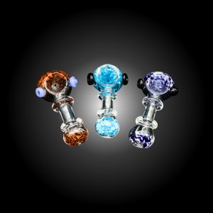 3'' CONFETTI RIM MIX COLOR HAND PIPE 12CT JAR