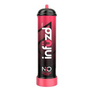 INFUZD WHIP CREAM CHARGER 640G 1L TANK - STRAWBERRY CREAM -BOX OF 6 TANK (ONLY FOR FOOD USE)