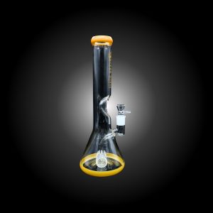 15'' URBAN GLASS CYLINDER TUBE PERCULATOR WATER PIPE JADE YELLOW