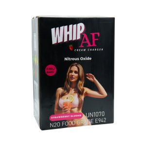 WHIP AF WHIP CREAM CHARGER 0.95L 640G TANK STRAWBERRY -BOX OF 6 TANK (ONLY FOR FOOD USE)