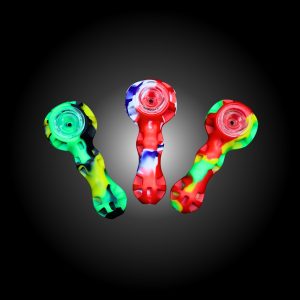 4'' SILICONE HAND PIPE WITH DABBER 10CT JAR