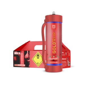 GOLD WHIP CREAM CHARGER MAXI XL 3000G / 3KG TANK STRAWBERRY -BOX OF 1 TANK (ONLY FOR FOOD USE)