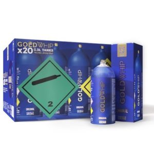 GOLD WHIP MINI WHIP CREAM CHARGER ORIGINAL -BOX OF 20 (ONLY FOR FOOD USE)