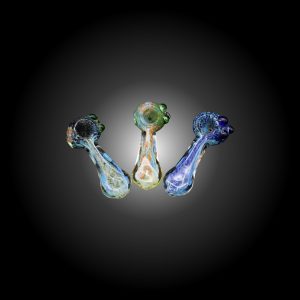 3.5'' FRIT NET FUME MIX COLOR HAND PIPE 15CT JAR