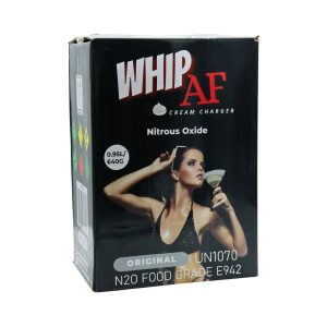 WHIP AF WHIP CREAM CHARGER 0.95L 640G TANK ORIGINAL -BOX OF 6 TANK (ONLY FOR FOOD USE)