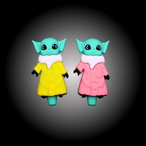 3.5'' SILICON YODA DESIGN HAND PIPE 10CT JAR