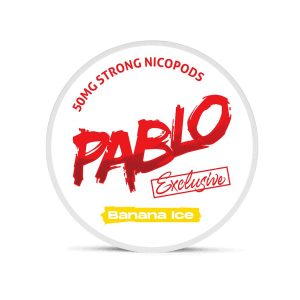 PABLO NICOTINE POUCHES BANANA ICE 50MG / STRONG -PACK OF 10