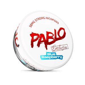 PABLO NICOTINE POUCHES BLUE RASPBERRY 50MG / STRONG -PACK OF 10