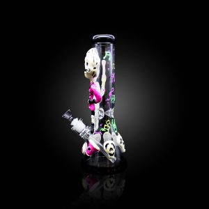 13'' GLOW IN DARK PAINTED ART BEAKER PINK