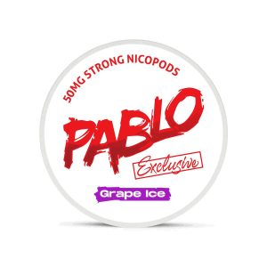 PABLO NICOTINE POUCHES GRAPE ICE  50MG / STRONG -PACK OF 10