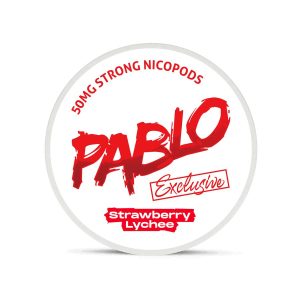 PABLO NICOTINE POUCHES STRAWBERRY LYCHEE 50MG / STRONG -PACK OF 10