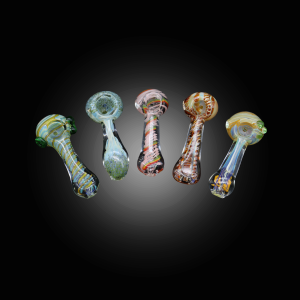 4.5'' ASSORTED MIXED DESIGN AND MIXED COLOR HAND PIPE 12CT JAR
