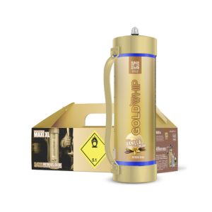 GOLD WHIP CREAM CHARGER MAXI XL 3000G / 3KG TANK VANILLA ICE CREAM -BOX OF 1 TANK (ONLY FOR FOOD USE)