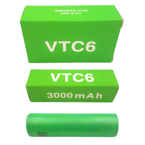 SONY VTC6 BATTERY IMR 18650 3000MAH 3.7V BOX 2CT