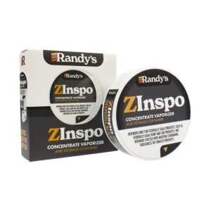 RANDYS ZINSPO CONCENTRATE VAPORIZER WITH STORAGE CONTAINER DEEPCHILL BLACK