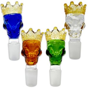 ALPHA 18MM MALE SKULL KING GLASS BOWL 10CT JAR