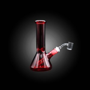 8'' COLORFUL BEAKER WATERPIPE RED
