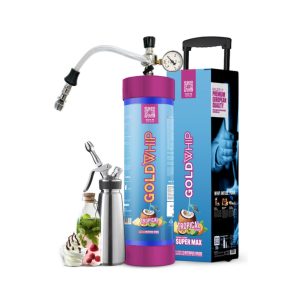 GOLD WHIP SUPER MAX WHIP CREAM CHARGER 4000G TANK TROPICAL COCONUT -BOX OF 1 TANK (ONLY FOR FOOD USE)