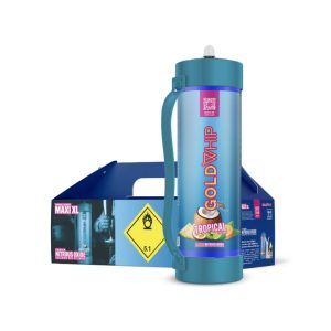 GOLD WHIP CREAM CHARGER MAXI XL 3000G / 3KG TANK TROPICAL COCONUT -BOX OF 1 TANK (ONLY FOR FOOD USE)