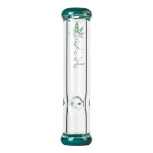 10'' KIND GLASS 7MM STEAMROLLER GREEN
