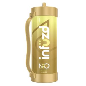 INFUZD WHIP CREAM CHARGER 2000G 3.3L TANK - FRENCH VANILLA -BOX OF 2 TANK (ONLY FOR FOOD USE)