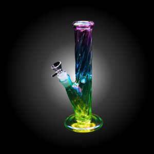 9.5'' TRI-COLOR STRAIGHT WATERPIPE -A