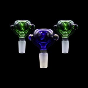 14MM MALE DEEP BOWLS ROUND GLASS  WITH MARBLE 20CT JAR (AC003-14)