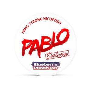 PABLO NICOTINE POUCHES BLUEBERRY PEACH ICE 50MG / STRONG -PACK OF 10