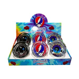 GRATEFULDEAD X SMOXY GLASS ASHTRAYS -BOX OF 6 (GD301D)