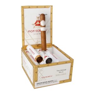 MONTECRISTO WHITE TORO GRANDE TUBO (54 X 6) BOX OF 15