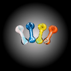 2.5'' FRIT LINE MIX COLOR HAND PIPE 25CT JAR