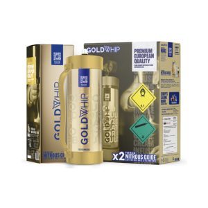 GOLD WHIP MAXI WHIP CREAM CHARGER 2000G 3.3L GOLD EDITION -BOX OF 2 TANK (ONLY FOR FOOD USE)