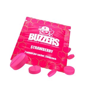 BUZZERS CATS CLAW EXTRACT TABLET (25MG PER TAB) STRAWBERRY 2CT PACK -BOX OF 15 PACK