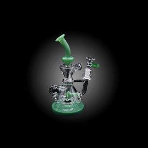 ALPHA 8'' DOUBLE ARM RECYCLER WATERPIPE GREEN