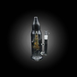 HIPSTER GLASS 11'' HIPSTER GLASS INSIDE PRESERVED FLOWER DESIGN WATER PIPE