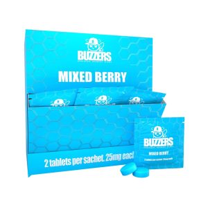 BUZZERS CATS CLAW EXTRACT TABLET (25MG PER TAB) MIXED BERRY 2CT PACK -BOX OF 15 PACK