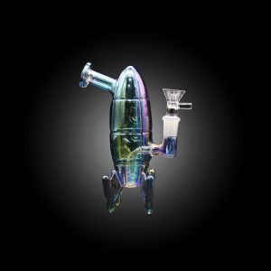 6.5'' ROCKET DESIGN WATER PIPE RAINBOW