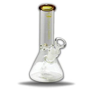 8'' URBAN GLASS WATER PIPE BEAKER GOLD