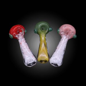 3.5'' DOUBLE FRIT MIX COLOR HAND PIPE 12CT JAR