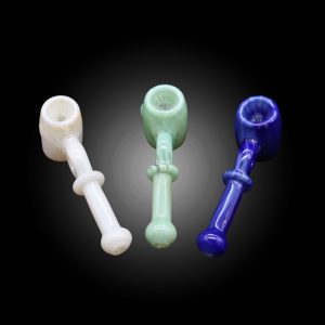5'' DONUT HOLE FUMED TUBE MINI MIX COLOR HAMMER HAND PIPE 6CT JAR