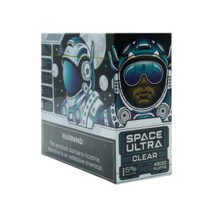 SPACE ULTRA DISPOSABLE 4500PF CLEAR 5% -BOX OF 10