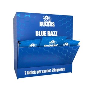 BUZZERS CATS CLAW EXTRACT TABLET (25MG PER TAB) BLUE RAZZ 2CT PACK -BOX OF 15 PACK