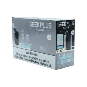 GEEK PLUS PULSE-X DISPOSABLE 40000PF CLEAR UNFLAVORED (STANDARD EDI-FKF) 5% -BOX OF 5 (20000PF PULSE MODE)